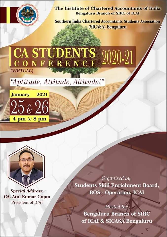 CA Students Conference on 25 & 26 Jan 2021