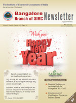 Cover of January 2013 Newsletter
