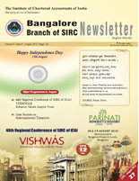 Cover of August 2012 Newsletter