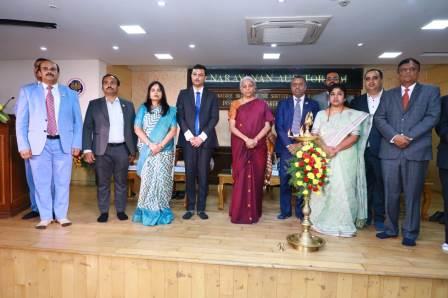 Ms. Nirmala Sitharaman, Minister of Finance and Minister of Corporate Affairs. Visit at Bengaluru Branch (SIRC)